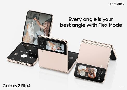 Samsung Galaxy Z Flip 4 SM-F721U مصنع غير مؤمن 128 جيجابايت من الجرافيت ممتاز (متجدد) in Saudi Arabia