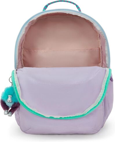 حقيبة ظهر كيبلينغ للسيدات سيول كبيرة جدًا مقاس 17 بوصة للكمبيوتر المحمول، متينة، واسعة مع أشرطة كتف مبطنة، حقيبة، أسود حقيقي 2، 13.5 بوصة طول × 18.25 بوصة ارتفاع × 7.75 بوصة عمق in Kuwait