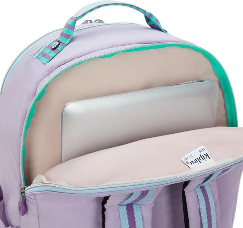 حقيبة ظهر كيبلينغ للسيدات سيول كبيرة جدًا مقاس 17 بوصة للكمبيوتر المحمول، متينة، واسعة مع أشرطة كتف مبطنة، حقيبة، أسود حقيقي 2، 13.5 بوصة طول × 18.25 بوصة ارتفاع × 7.75 بوصة عمق in Kuwait