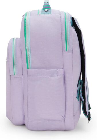 حقيبة ظهر كيبلينغ للسيدات سيول كبيرة جدًا مقاس 17 بوصة للكمبيوتر المحمول، متينة، واسعة مع أشرطة كتف مبطنة، حقيبة، أسود حقيقي 2، 13.5 بوصة طول × 18.25 بوصة ارتفاع × 7.75 بوصة عمق in Kuwait