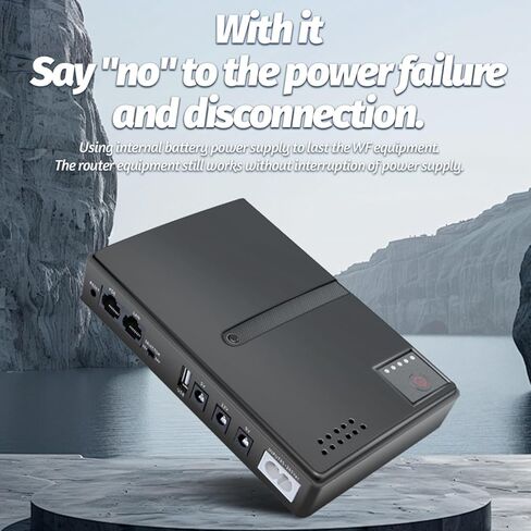 UPS Battern Backup ، 15V 24V POE ، 5V 9V 12V USB ، مصدر طاقة محمول غير متوقف ، تصميم بطارية قابل للاستبدال ، لجهاز توجيه كاميرا الهاتف (قابس الولايات المتحدة) in Kuwait