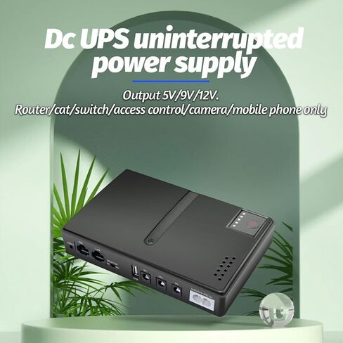 UPS Battern Backup ، 15V 24V POE ، 5V 9V 12V USB ، مصدر طاقة محمول غير متوقف ، تصميم بطارية قابل للاستبدال ، لجهاز توجيه كاميرا الهاتف (قابس الولايات المتحدة) in Kuwait
