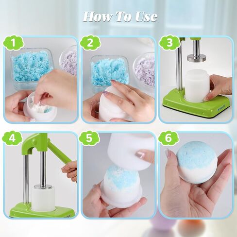 Bath Bomb Press Machine-2 Molds Easy Press Bath Bomb Machine DIY Soap Making for Adults Beginners (Green) in Saudi Arabia