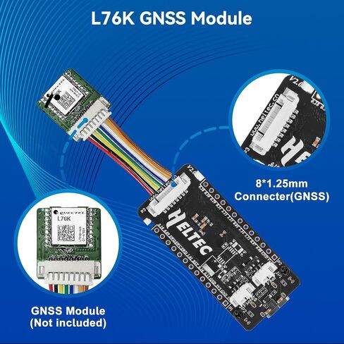 Mesh Node T114 مع وحدة L76K GNSS ، بطارية 950mAh ومجموعة حالة واقية ، NRF52840 MCU SX1262 LORA ، يدعم 915MHz Lora Bluetooth 5.0 متوافق مع Meshtastic Arduino in Kuwait