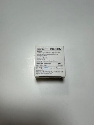 Makeid L1-C Maker Tape تعبئة ، 9 ملم × 4M (0.35 "× 13 ') ، استبدال شريط الملصقات الحراري المستمر ، مقاوم للماء ، ملصق ذاتي in Kuwait