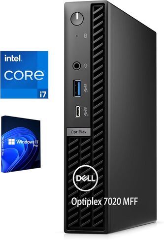 Dell Optiplex 7020 Micro Form Factor Computer Business Desktop Computer ، معالج Intel Core I7-14700T ، 20 Core ، حتى 5.2 جيجا هرتز ، ذاكرة الوصول العشوائي 64 جيجا بايت 4TB SSD ، RJ-45 Ethernet ، HDMI ، WIFI6 ، Bluetooth ، Windows 11 Pro Pro in Saudi Arabia