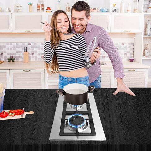 Summit Appliance GCJ2SSLP 12" Wide 2-Burner Propane Gas Cooktop, Stainless Steel Surface, Sealed Burners, Push-to-turn Knobs, Thermocouple Flame Failure Protection, 11.25" x 19" Cutout Size in Saudi Arabia