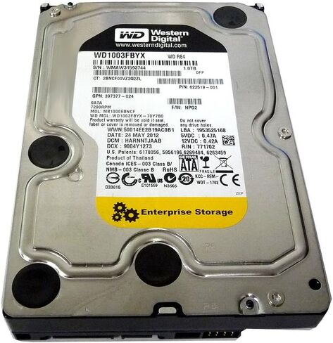 Western Digital 1 TB 3.5 "القرص الصلب الداخلي - WD1003FBYX in Saudi Arabia