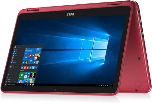 Dell Inspiron 11.6 "HD Touchscreen 2-in-1 الكمبيوتر المحمول ، معالج AMD A6-9220E ، ذاكرة الوصول العشوائي 4 جيجا بايت ، 32 جيجا بايت EMMC ، Radeon R4 ، كاميرا الويب HD ، Wi-Fi ، Windows 10 ، Red (متجدد) in Kuwait