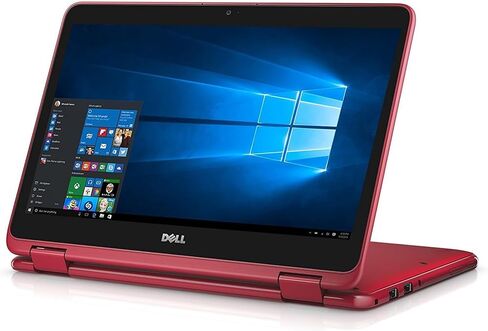 Dell Inspiron 11.6 "HD Touchscreen 2-in-1 الكمبيوتر المحمول ، معالج AMD A6-9220E ، ذاكرة الوصول العشوائي 4 جيجا بايت ، 32 جيجا بايت EMMC ، Radeon R4 ، كاميرا الويب HD ، Wi-Fi ، Windows 10 ، Red (متجدد) in Kuwait