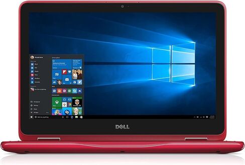 Dell Inspiron 11.6 "HD Touchscreen 2-in-1 الكمبيوتر المحمول ، معالج AMD A6-9220E ، ذاكرة الوصول العشوائي 4 جيجا بايت ، 32 جيجا بايت EMMC ، Radeon R4 ، كاميرا الويب HD ، Wi-Fi ، Windows 10 ، Red (متجدد) in Kuwait