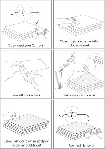 متوافق مع PS4 Pro Skin for Console ووحدات التحكم بواسطة Zoomhitskins ، Gray Old Formed Logo Antique PS1 Retro ، Date ، مصنوع في الولايات المتحدة الأمريكية in Kuwait