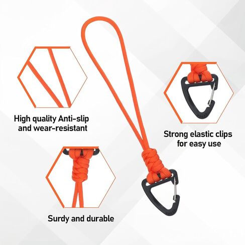 3 Pack Paracord Keychain Lanyard, Triangle Buckle Lock Clip Hook Strap, Paracord Lanyard for Car Keys Backpack Camping Hiking Fishing in Saudi Arabia