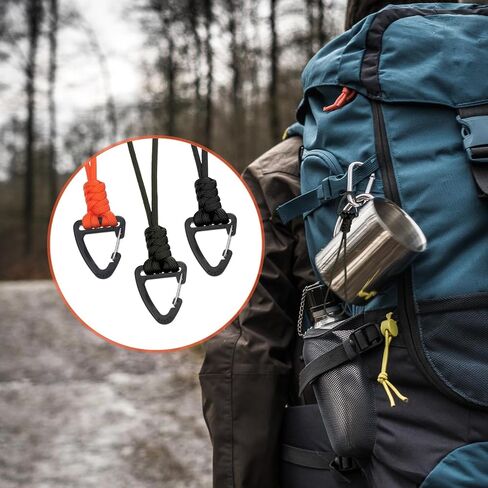 3 Pack Paracord Keychain Lanyard, Triangle Buckle Lock Clip Hook Strap, Paracord Lanyard for Car Keys Backpack Camping Hiking Fishing in Saudi Arabia