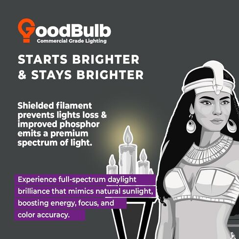 GoodBulb PLL24/830 | 24W 12.7" Twin Tube Compact Fluorescent Light Bulb | 4-pin 2G11 Base 3000K Warm White 1500 Lumen | 36000 Hour Long Life Biax | Pack of 10 in Kuwait