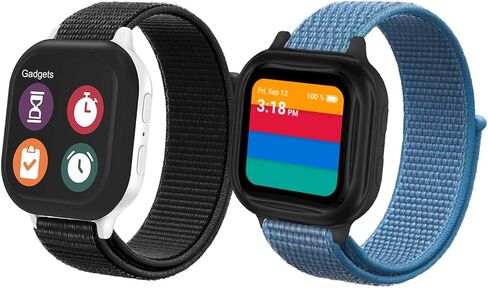 أربطة NewJourney المصنوعة من النايلون متوافقة مع ساعة Gabb 3 2 1/Gizmo Watch 3 2 1، شريط بديل بخطاف وحلقة قابل للتنفس للأولاد والبنات in Saudi Arabia