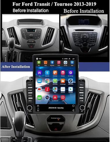 9.7 "Android 13 Car Stereo لـ Ford Transit 2013-2019 ، لراديو فورد ترانزيت مخصص 2014-2019 in Kuwait