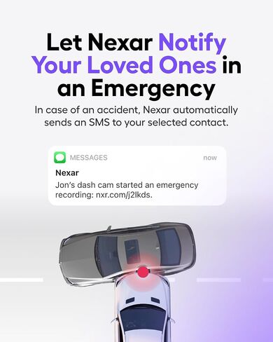 كاميرا Nexar Pro Dash للسيارات | كاميرا داش كام مدمجة للرؤية الأمامية والداخلية مع رؤية ليلية ووضع ركن السيارة على مدار الساعة طوال أيام الأسبوع | كاميرا لوحة القيادة بدقة عالية كاملة مع إمكانية رؤية زاوية واسعة عبر WiFi (128 جيجابايت) in Kuwait