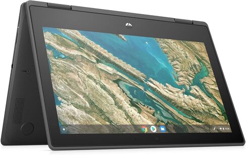 HP Chromebook x360 2-in-1 G3 Eductation Edition 11.6-inch HD IPS Touchscreen Laptop Computer Intel Celeron N4020 Intel UHD Graphics 4GB LPDDR4x RAM 32GB eMMC WiFi Bluetooth Chrome OS Black (Renewed) in Saudi Arabia