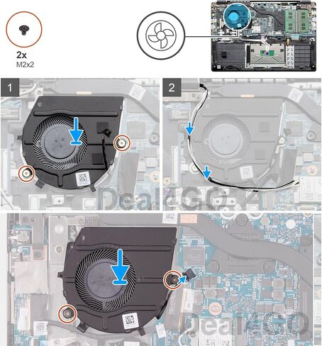 مروحة تبريد وحدة المعالجة المركزية Chnhw K61GC استبدال Dell Inspiron 14 5400 5406 7405 2-in-1 5502 5505 5501 ، Latitude 3510 3410 in Saudi Arabia