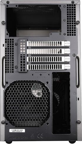 Silverstone Tek Micro-ATX Mini-DTX, Mini-ITX Mid Tower Computer Case with Aluminum Front Panel and Steel Body TJ08B-E - Black in Kuwait