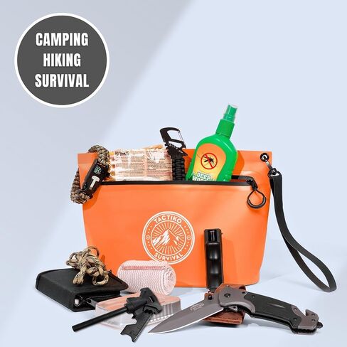Tactiko 3L Waterproof Pouch w/Splashproof Zipper | Organizer for Dry Bags | Water Resistant Material | Hold All Zipper Bags for Storage, Toiletries, Travel, Beach, Cruise, Home in Kuwait