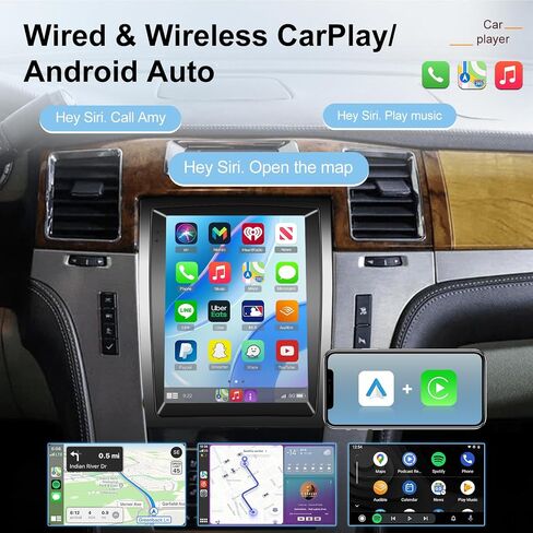 [2g+64g] راديو لـ Cadillac Escalade 2007-2014 ، 9.7 بوصة شاشة Android Touch Screen Cadillac Escalade ، Carplay/Android Auto/EQ Audio/1080p/SWC/Bluetooth in Saudi Arabia