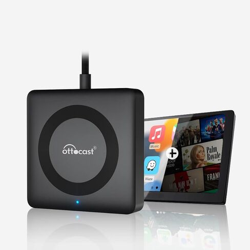 OTTOCAST Car TV Mate Pro with Wireless Carplay Adapter for Apple iPhone, Fire TV Stick Converter, Watching YouTube Netflix Prime Video etc on Car Screen in Kuwait