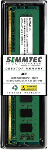 Simmtec RAM 128GB (4x32GB) DDR4 3200MHz DIMM PC4-25600 UDIMM NONCC CL22 2RX8 in Kuwait