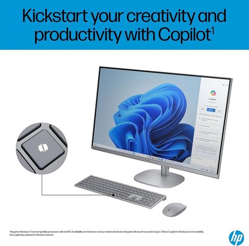 HP. OmniStudio X 32 31.5" 4K UHD (3840x2160) All-in-One Desktop PC - Intel Core Ultra 7 258V up to 4.8 GHz, 32GB DDR5 RAM, 2TB NVMe SSD, Intel Arc Graphics, Wireless Keyboard & Mouse, Windows 11 Home in Saudi Arabia