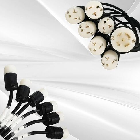 5pin L21-30 ذكر إلى كابل الطاقة الأنثوي Edison لـ Power Distro ، L21-30 Power Distro Cord قابلة للتطبيق على الإضاءة/المرحلة/الصوت/DJ ، كابل توزيعات الطاقة 3.5 قدم وتوصيله بمنتج مؤهل UL in Kuwait