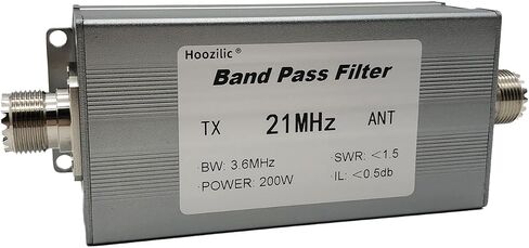 200W Shortwave Band Pass Filter, LC Filter with M Female Connector, High Isolation Antenna Filter for Ham Radio (28MHz) in Saudi Arabia