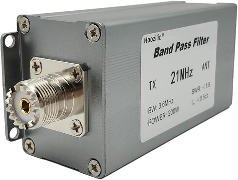 200W Shortwave Band Pass Filter, LC Filter with M Female Connector, High Isolation Antenna Filter for Ham Radio (28MHz) in Saudi Arabia