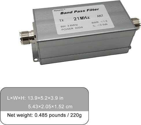 200W Shortwave Band Pass Filter, LC Filter with M Female Connector, High Isolation Antenna Filter for Ham Radio (28MHz) in Saudi Arabia