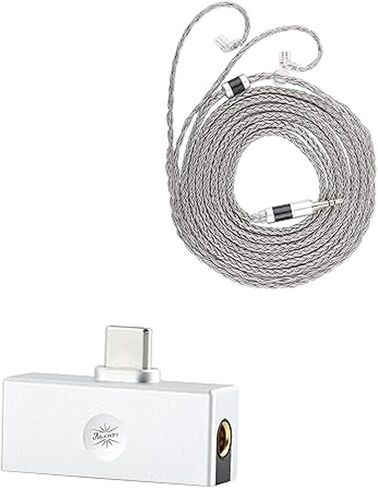 insoul Tripowin Zonie IEM Cable, 2m Long Earbud Cord, 16 Core Silver Plated Earphone Cable(Recessed 2Pin) + Kiwi Ears Allegro Mini Portable IEM DAC in Saudi Arabia