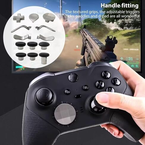 تمت ترقية Yyu 14 في 1 Thumbstick Paddles Kit Magnetic Thumbstick Paddle Kit لـ Xbox One Elite Series2 Controller in Kuwait