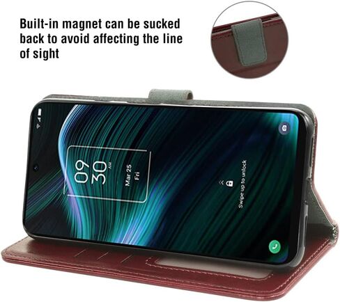 Asuwish Compatible with TCL Stylus 5G 2022 Wallet Case Tempered Glass Screen Protector and Leather Flip Cover Card Holder Stand Cell Accessories Phone Cases for TLC Stylo G5 6.81 T779W Women Men Black in Saudi Arabia