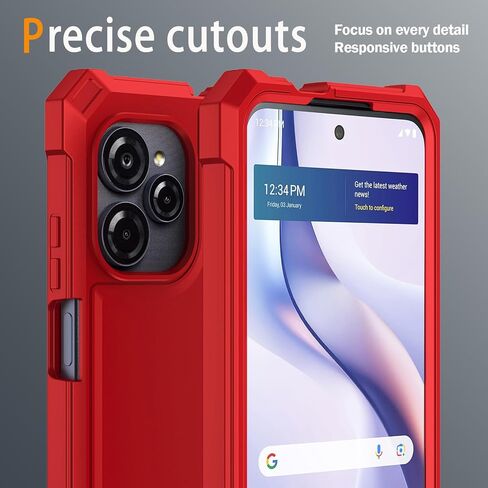 بالنسبة إلى Blu View SPEED Fultra 5G Phone Case مع واقي الشاشة الزجاجي المقسّر ، وغطاء وقائي من السيليكون الناعم الناعم (واضح) (واضح) in Kuwait
