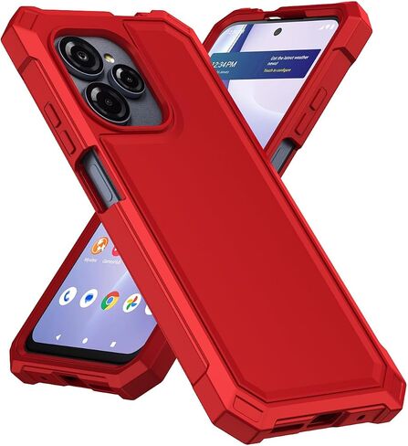بالنسبة إلى Blu View SPEED Fultra 5G Phone Case مع واقي الشاشة الزجاجي المقسّر ، وغطاء وقائي من السيليكون الناعم الناعم (واضح) (واضح) in Kuwait