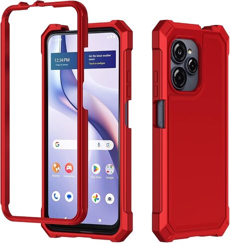 بالنسبة إلى Blu View SPEED Fultra 5G Phone Case مع واقي الشاشة الزجاجي المقسّر ، وغطاء وقائي من السيليكون الناعم الناعم (واضح) (واضح) in Kuwait