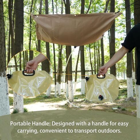 GARVIN Portable Rainwater Collection System for Camping – 5FT x 5FT Hanging Tarp with 2.2-Gallon Collapsible Water Storage Bag, Emergency Survival Hydration Gear, Lightweight & Easy Setup in Kuwait