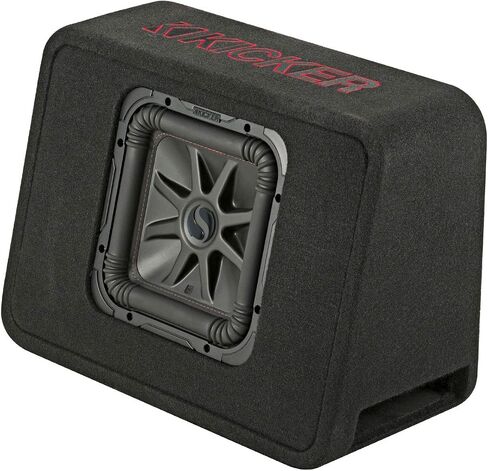 Harmony Audio Kicker 45TL7R102 Car Audio L7R Solobaric L7 Single 10" Truck Sub Box Bundle with Harmony HA-A400.1 Amplifier & Amp Kit in Saudi Arabia