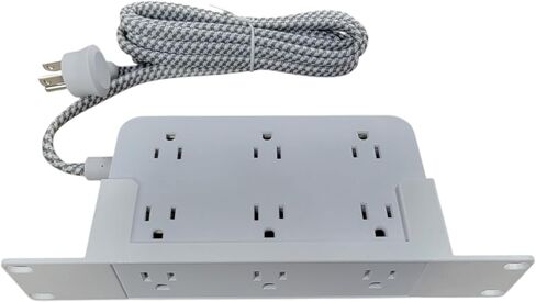 Blazin3D 10-inch Rack PDU Power Strip, 12 Outlets, USB-A/C Ports, 1U, Surge Protection, 6ft Cable (Black) in Saudi Arabia