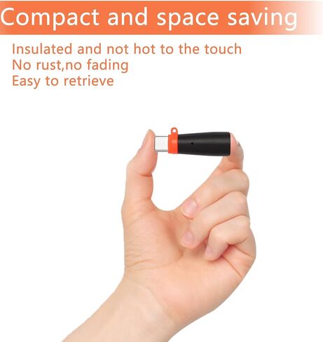 USB-C Electric Wighter.Windproof مقاوم للماء. يعمل الهاتف أو بنك الطاقة ، المصغر ، والوزن الخفيف ، وتنشيط الضرب ، تلقائيًا بعد 10 ثوانٍ (رمادي) in Kuwait