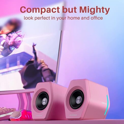 Edifier G2000 32W PC سماعات كمبيوتر للألعاب لأجهزة الكمبيوتر المحمول Mac والكمبيوتر المكتبي مكبرات الصوت بلوتوث USB 3.5 مم مدخل AUX أضواء RGB مكبرات صوت الوسائط المتعددة أحمر in Kuwait
