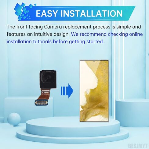 for Samsung Galaxy S22 Ultra Selfie Camera Part Replacement Front Camera Module Replacement Front Facing Camera Replacement Model: SM-S908U SM-S908U1 in Saudi Arabia