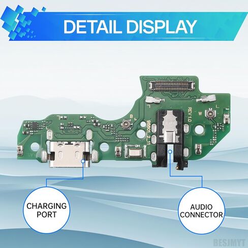 for Samsung Galaxy A22 5G Charging Port Replacement USB Charger Dock Type-C Connector Flex Cable Board with Microphone Jack Headphone Mic Port Repair Fix for A226B A226BR in Saudi Arabia