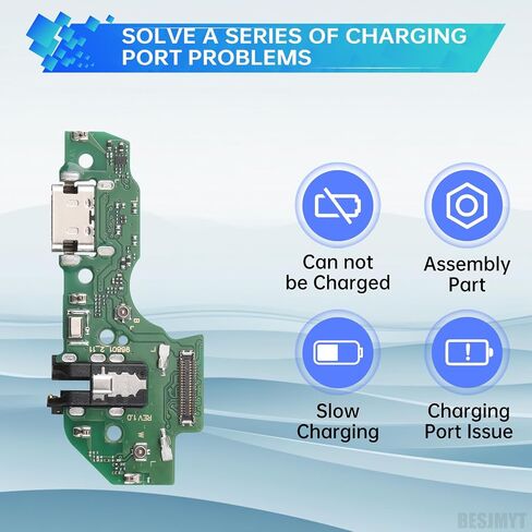 for Samsung Galaxy A22 5G Charging Port Replacement USB Charger Dock Type-C Connector Flex Cable Board with Microphone Jack Headphone Mic Port Repair Fix for A226B A226BR in Saudi Arabia