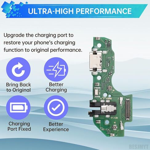 for Samsung Galaxy A22 5G Charging Port Replacement USB Charger Dock Type-C Connector Flex Cable Board with Microphone Jack Headphone Mic Port Repair Fix for A226B A226BR in Saudi Arabia