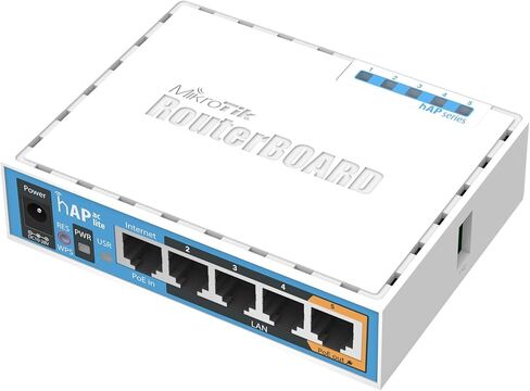 Mikrotik RB952UI-5AC2ND-US HAP AC LITE AP 2.4/5GHz AP ، 802.11AC ، 5 منافذ ، Poe-Out in Saudi Arabia